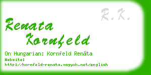 renata kornfeld business card
